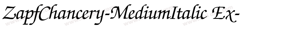 ZapfChancery-MediumItalic Ex字体转换